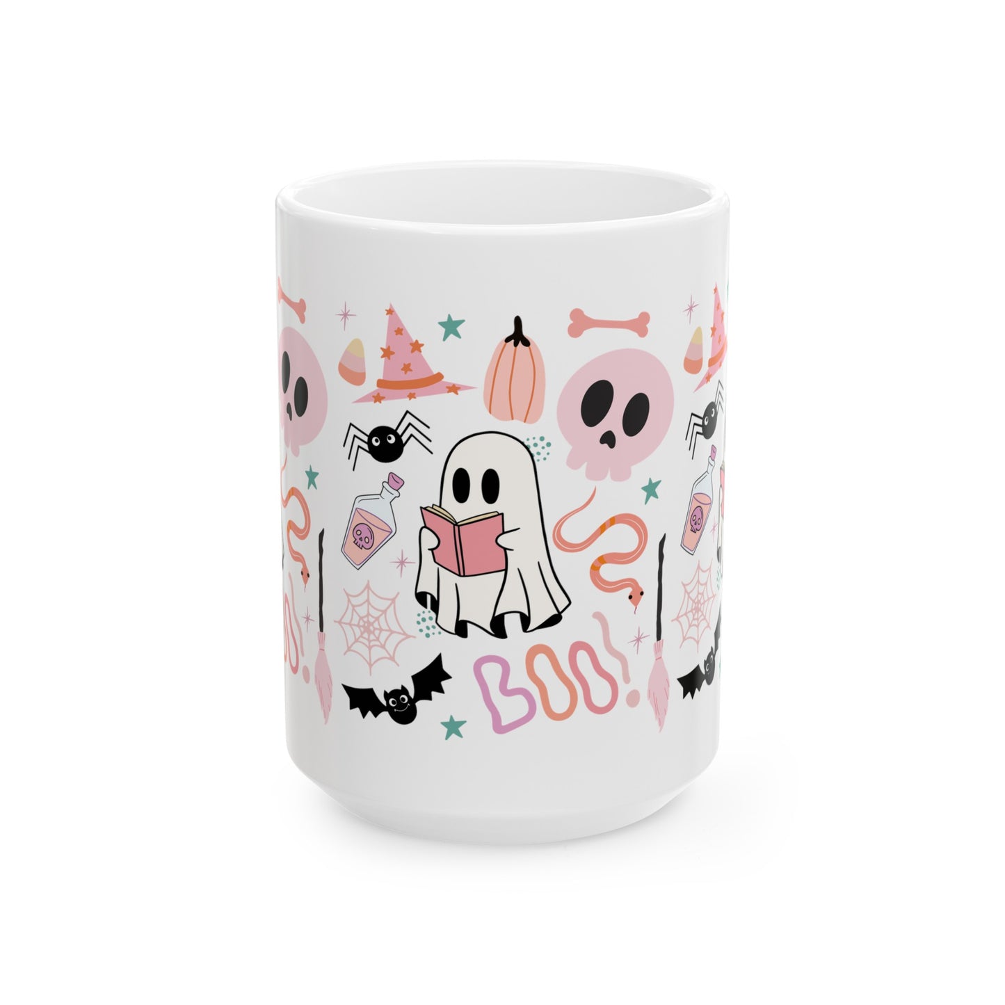 Pastel Halloween Bookish Mug, (11oz, 15oz)