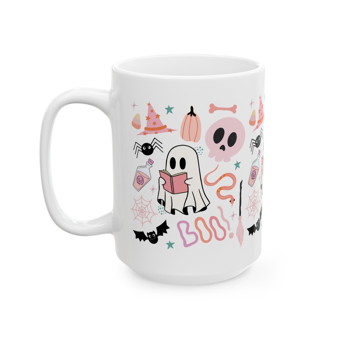 Pastel Halloween Bookish Mug, (11oz, 15oz)