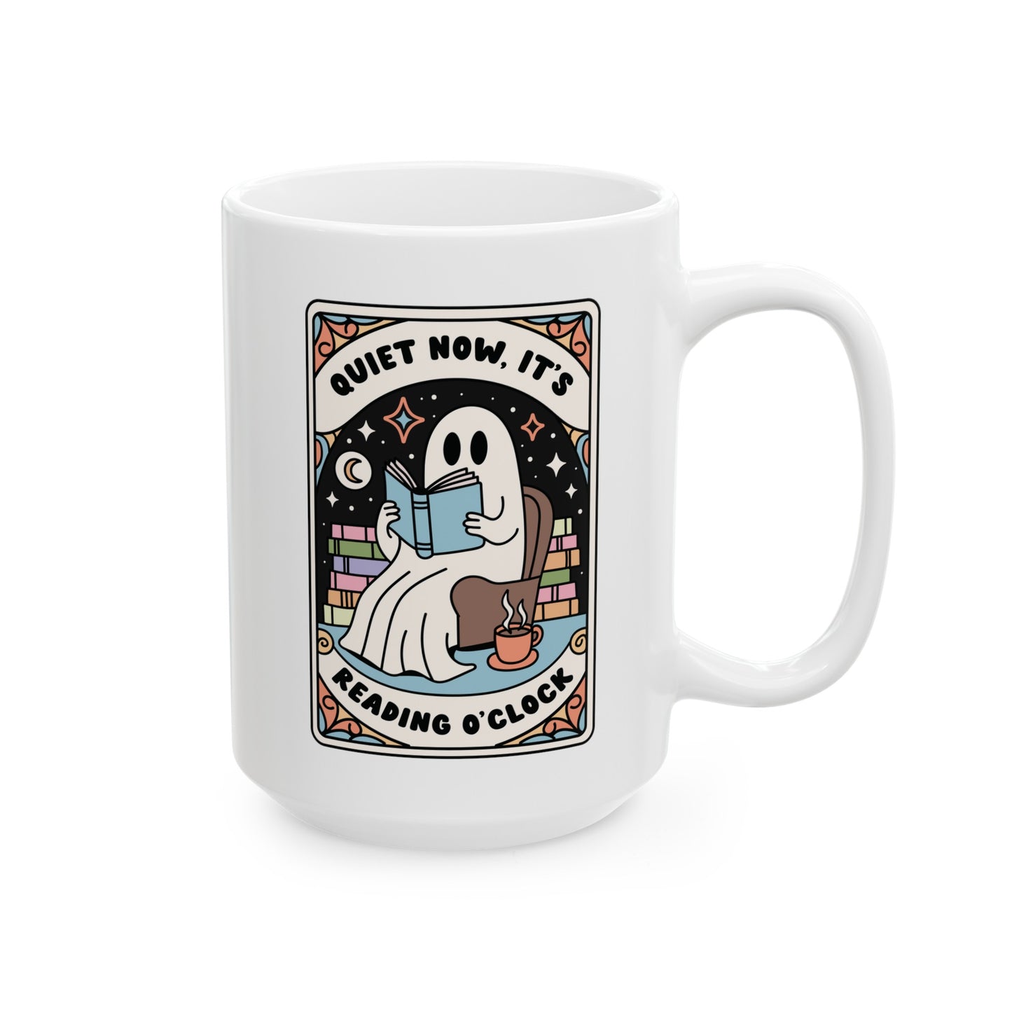 Reading O'Clock Tarot Card Reader Mug, (11oz, 15oz)