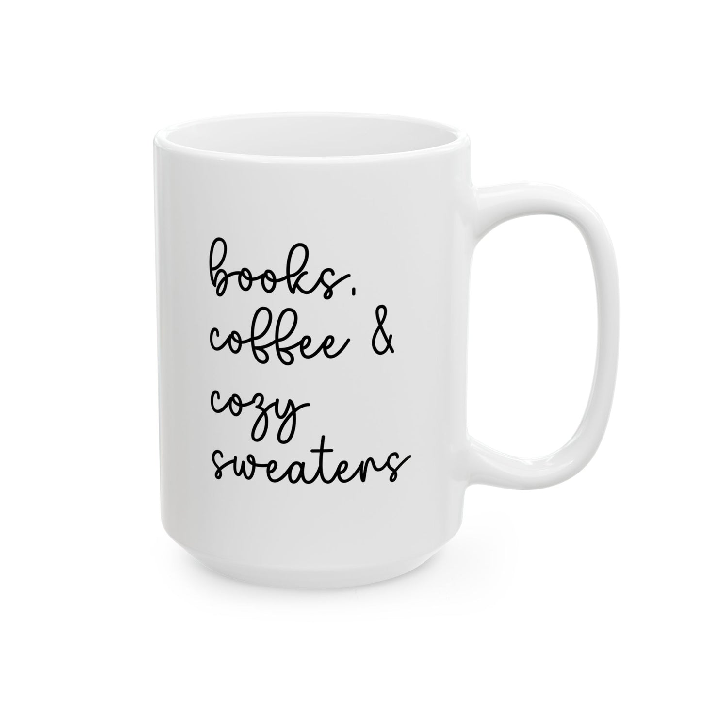 Books Coffee & Cozy Sweaters Mug