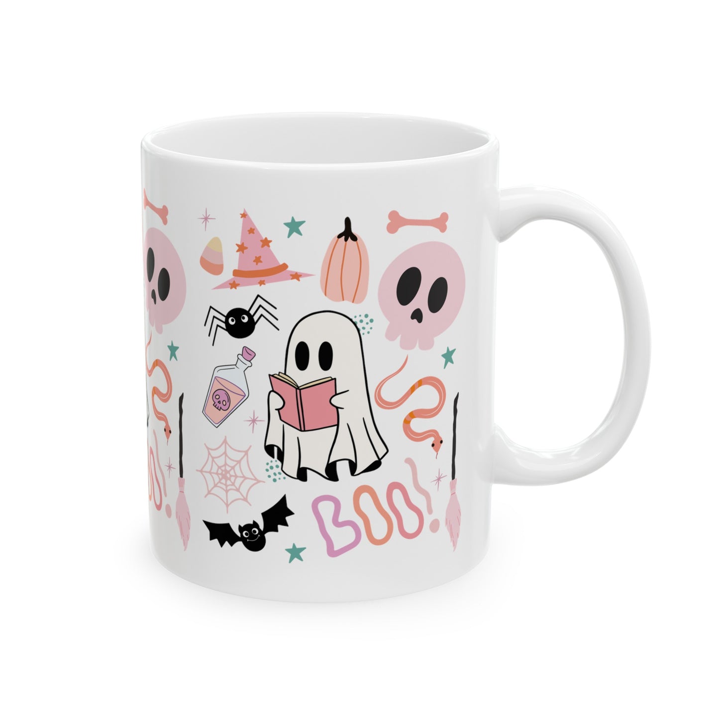 Pastel Halloween Bookish Mug, (11oz, 15oz)