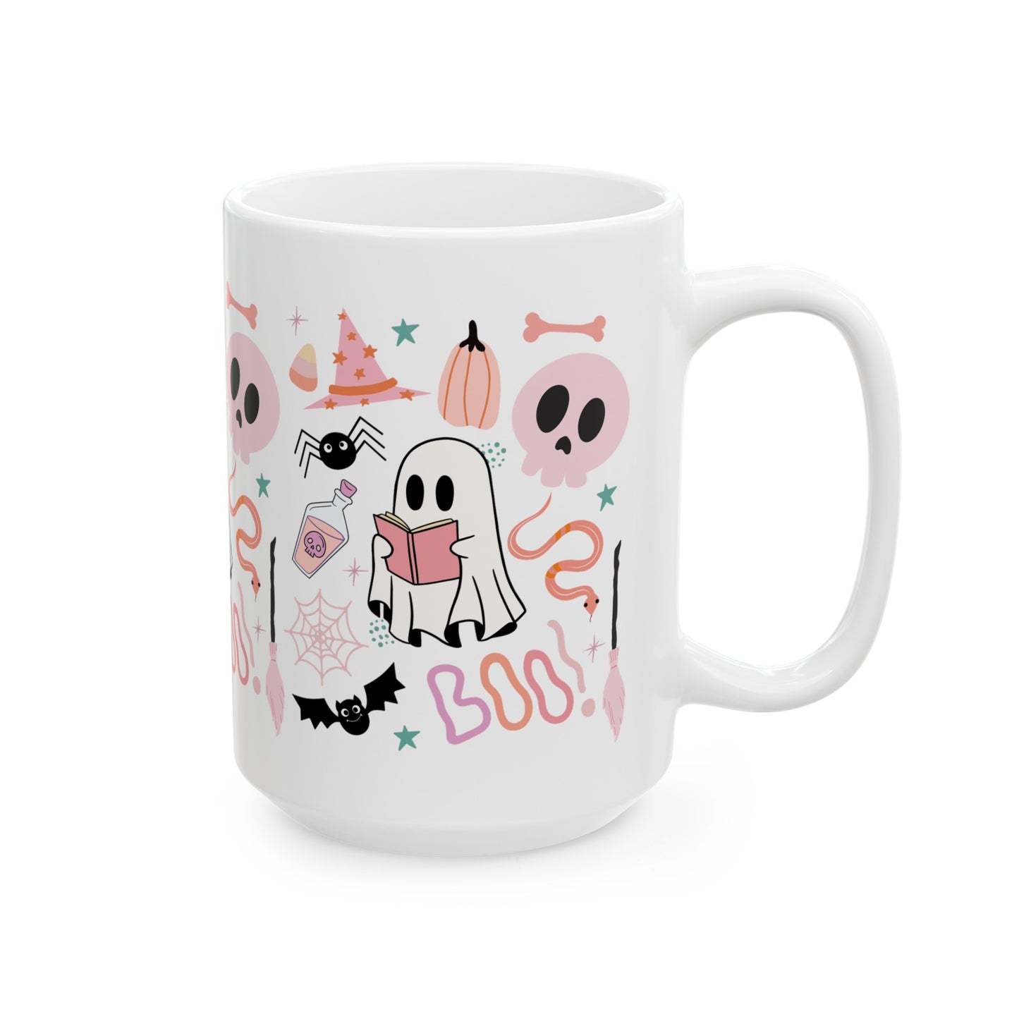 Pastel Halloween Bookish Mug, (11oz, 15oz)