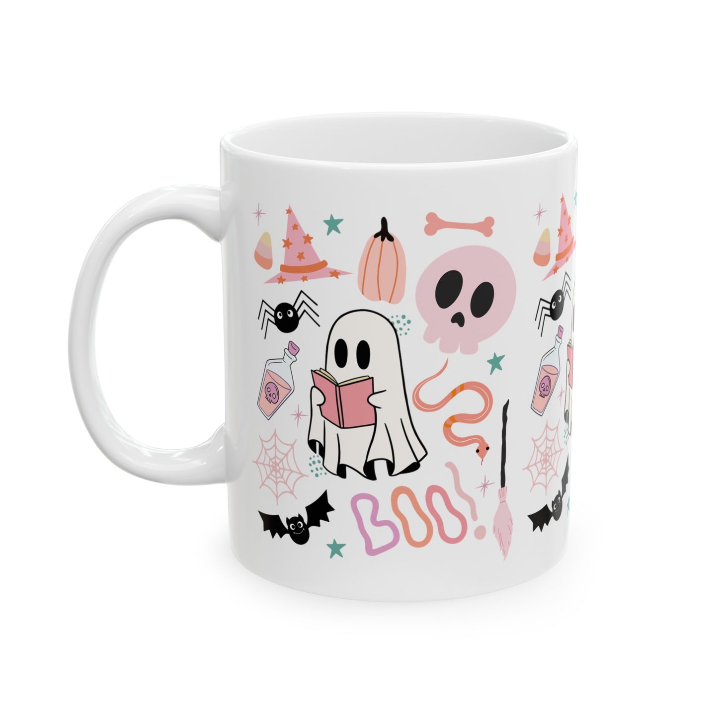 Pastel Halloween Bookish Mug, (11oz, 15oz)