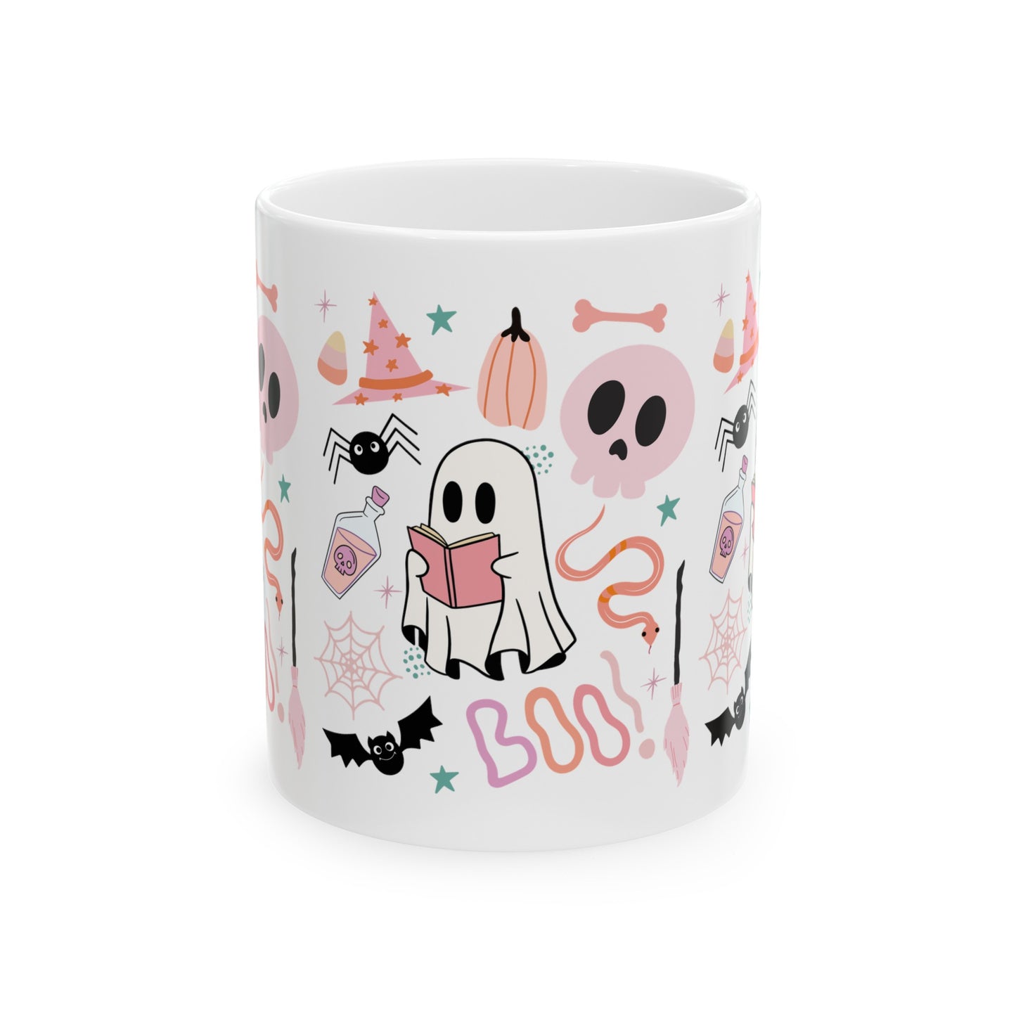 Pastel Halloween Bookish Mug, (11oz, 15oz)