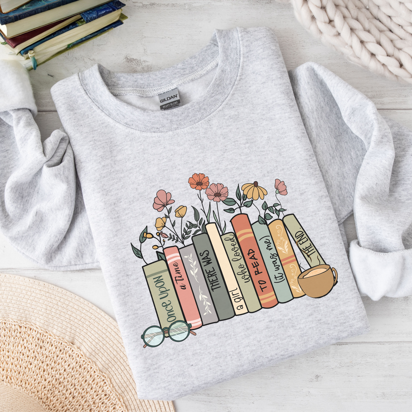 Cozy Book Lover Sweatshirt