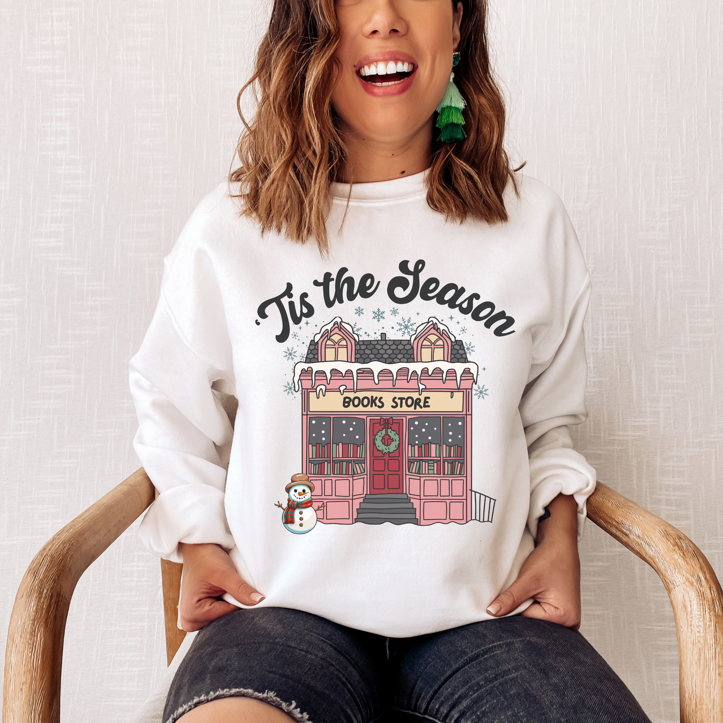 'Tis The Season Bookworm Holiday Sweatshirt