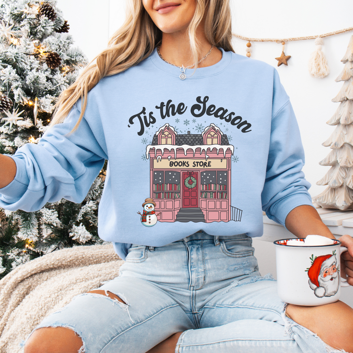 'Tis The Season Bookworm Holiday Sweatshirt