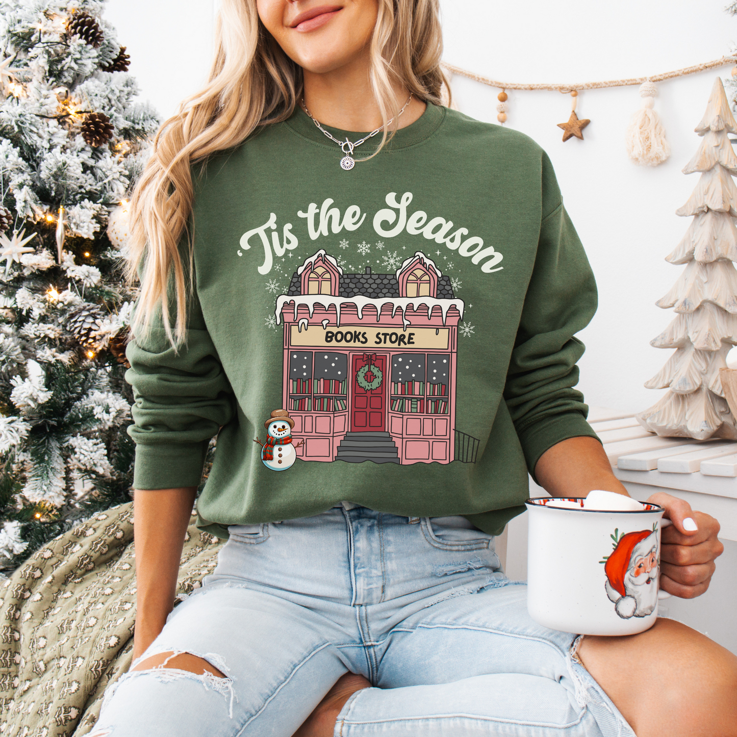 'Tis The Season Bookworm Holiday Sweatshirt