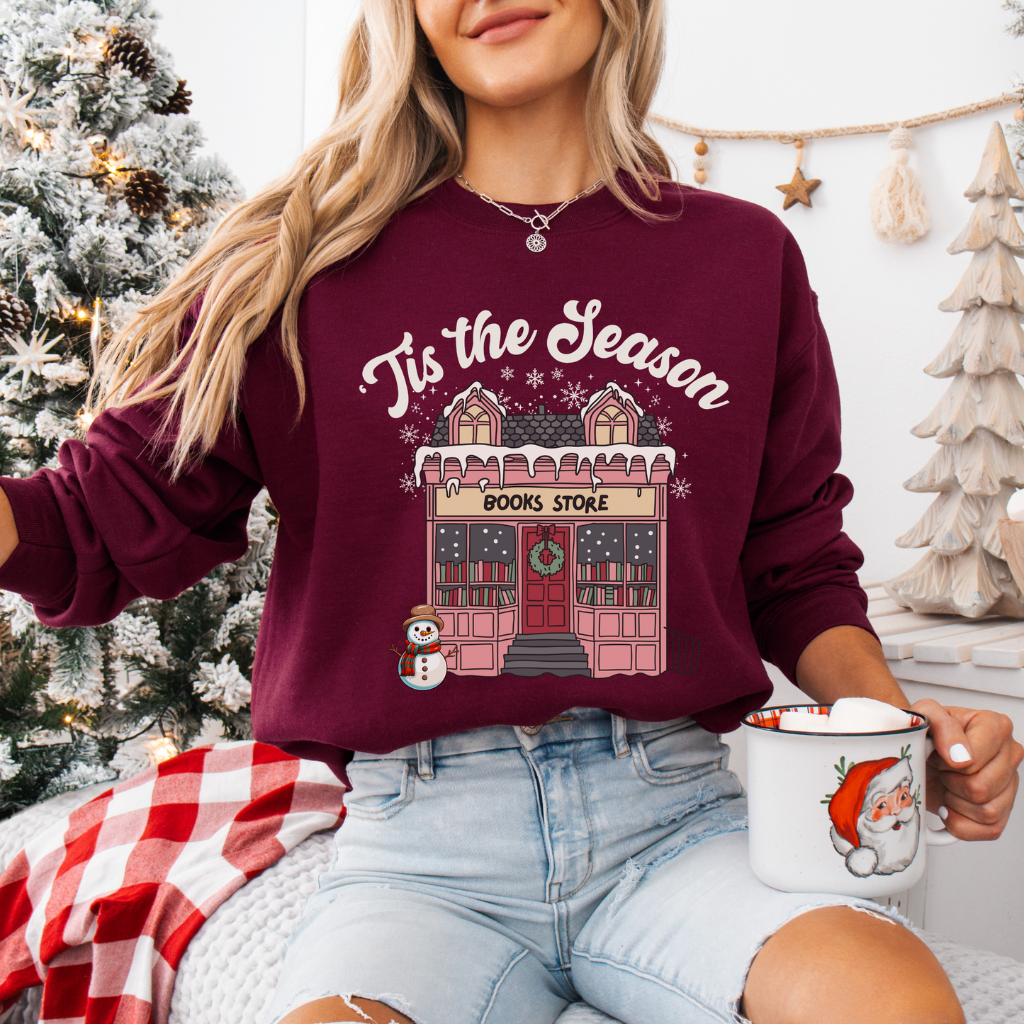 'Tis The Season Bookworm Holiday Sweatshirt