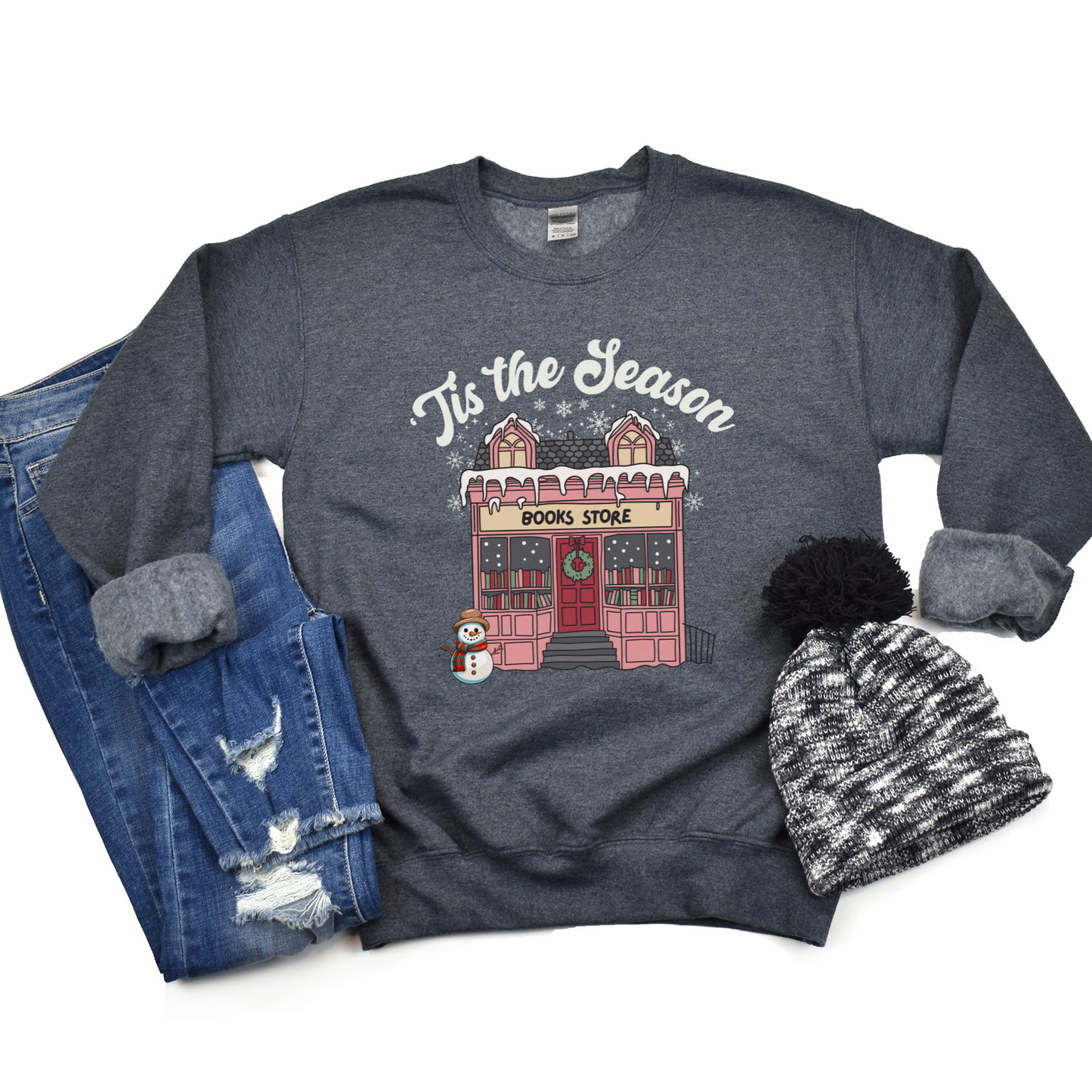 'Tis The Season Bookworm Holiday Sweatshirt