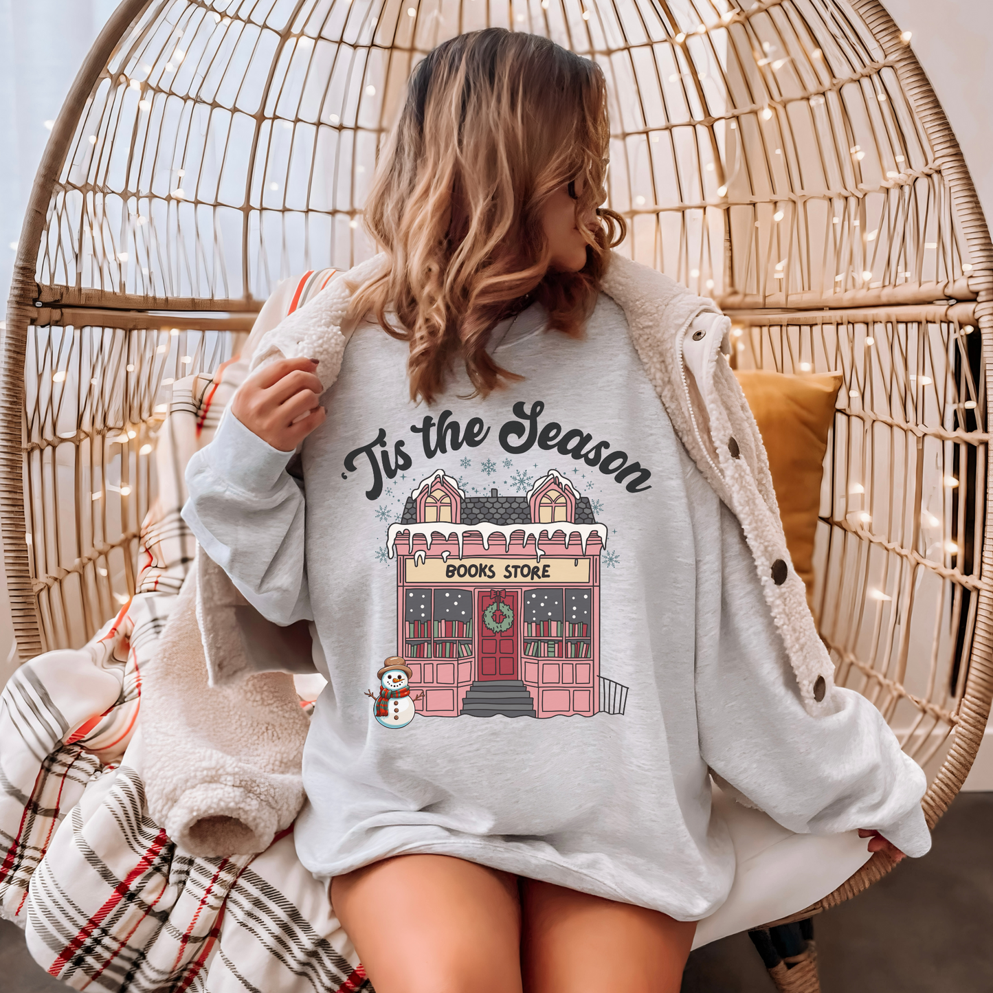 'Tis The Season Bookworm Holiday Sweatshirt