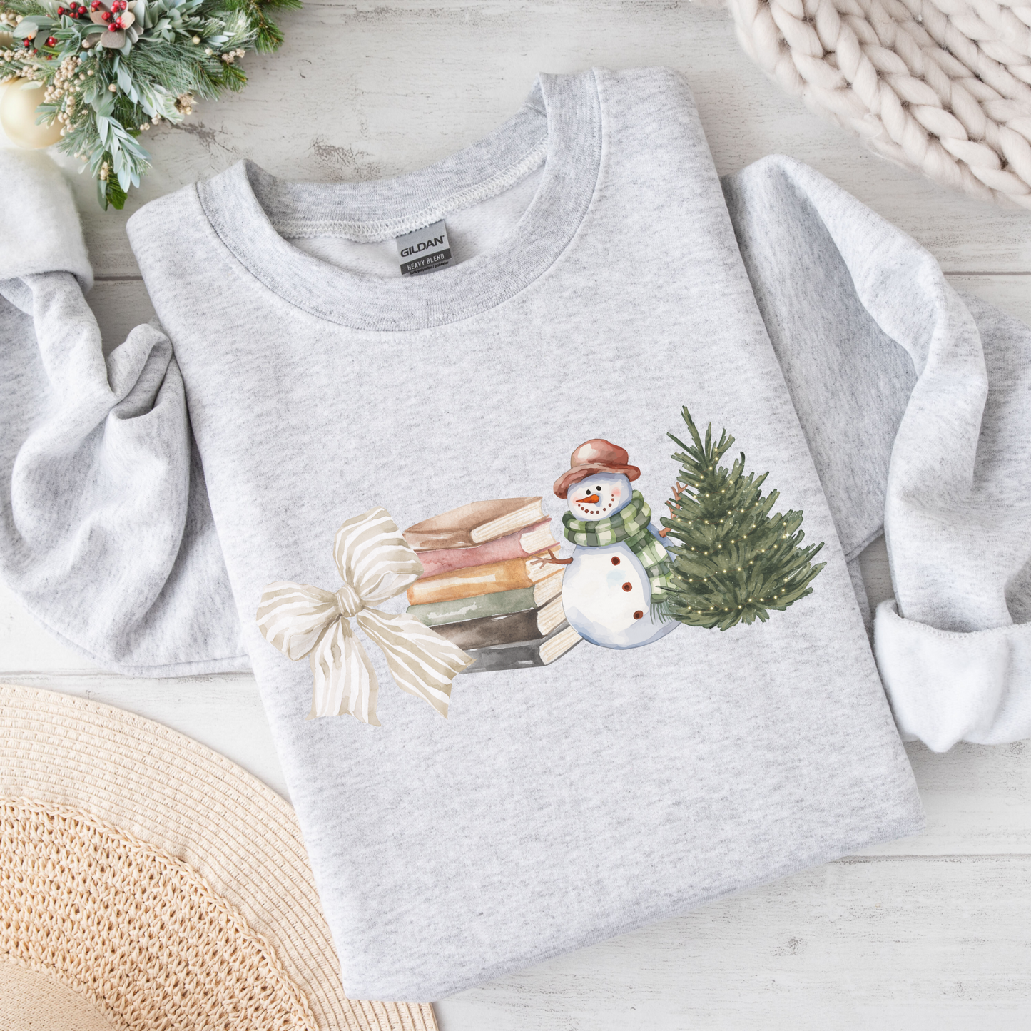 Cozy Winter Book Lovers Sweatshirt