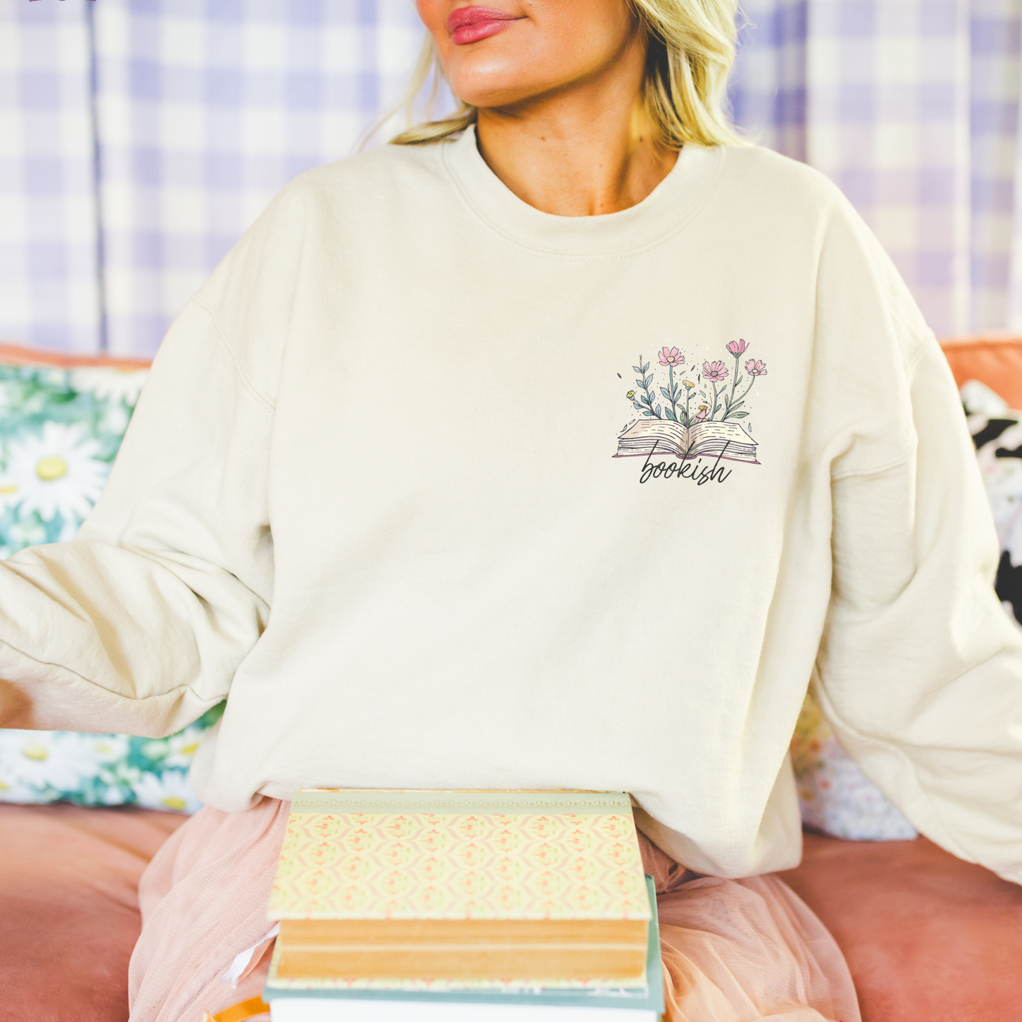 Bookish Floral Crewneck