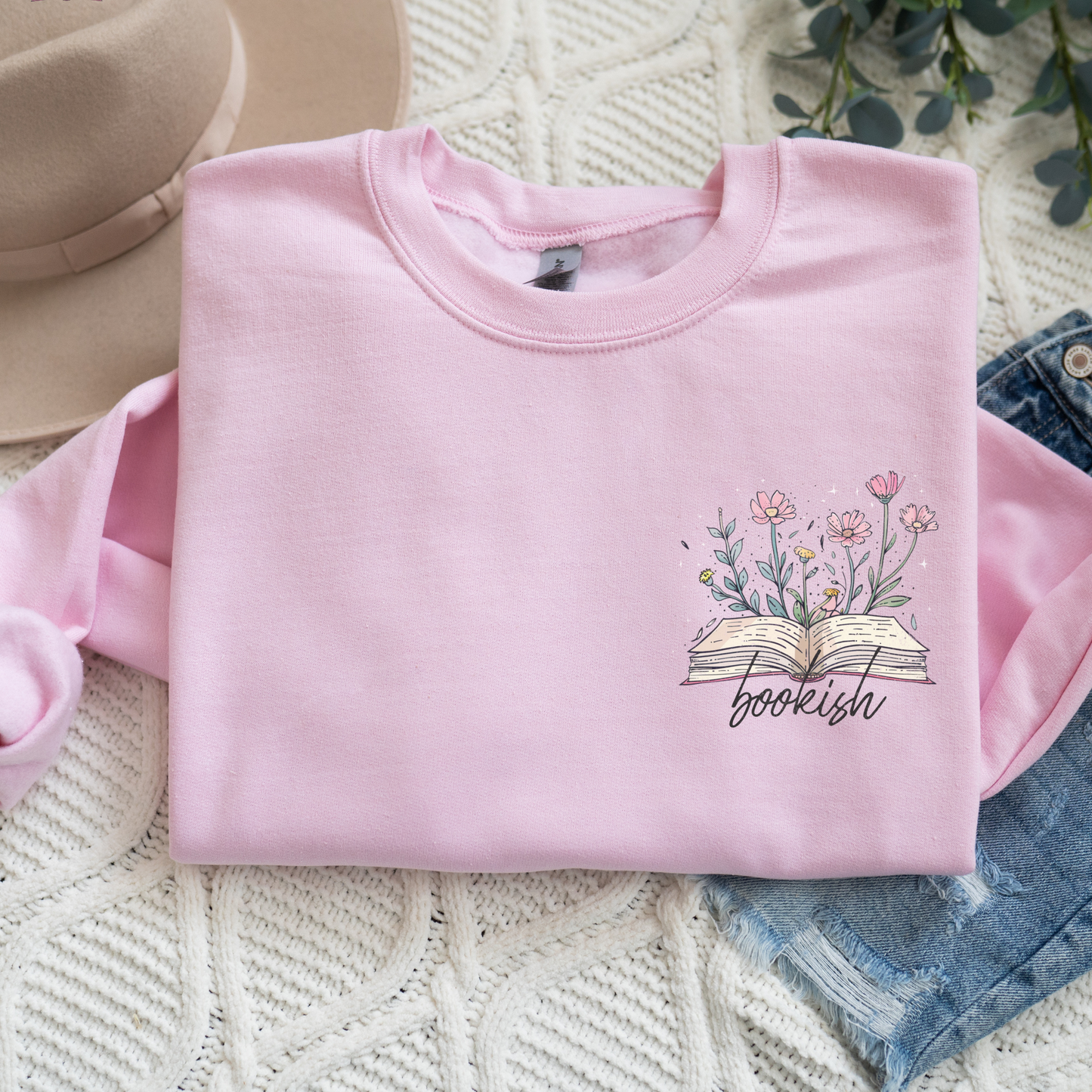 Bookish Floral Crewneck