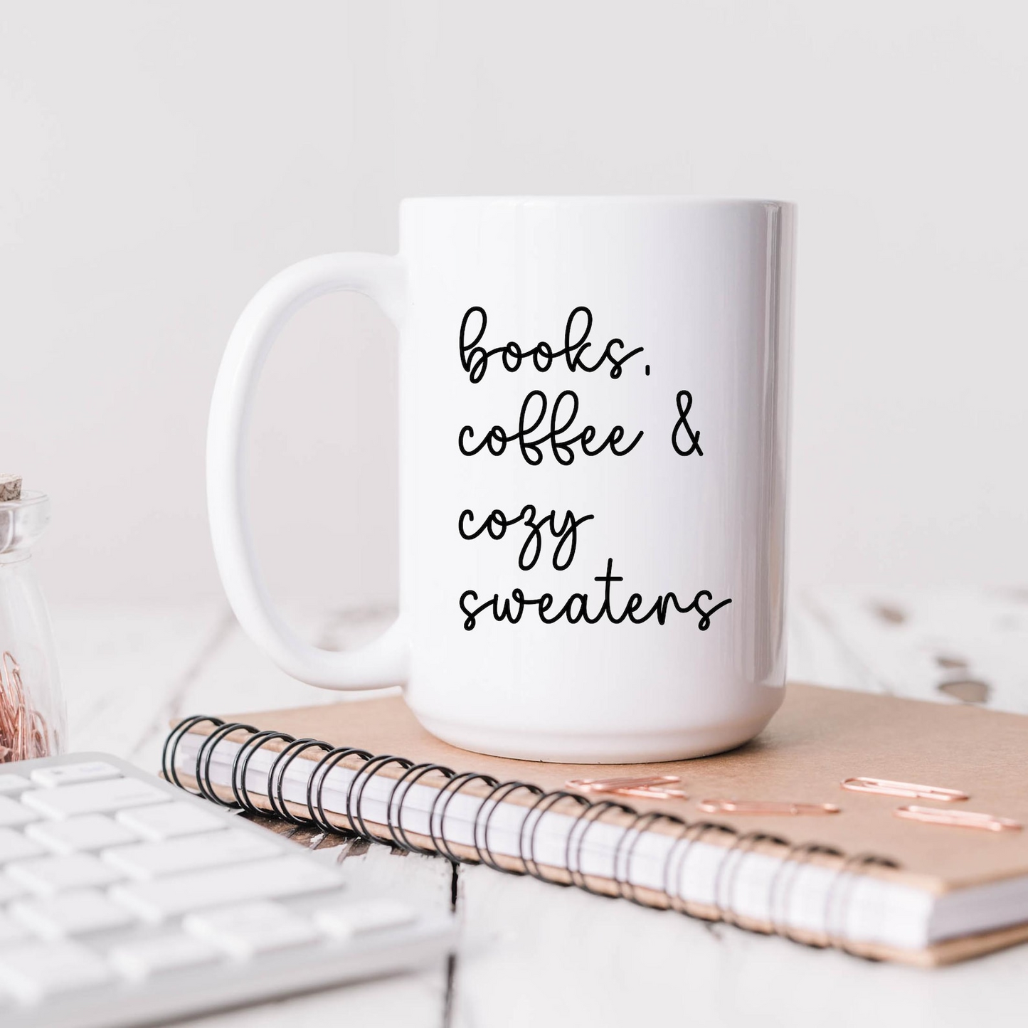 Books Coffee & Cozy Sweaters Mug