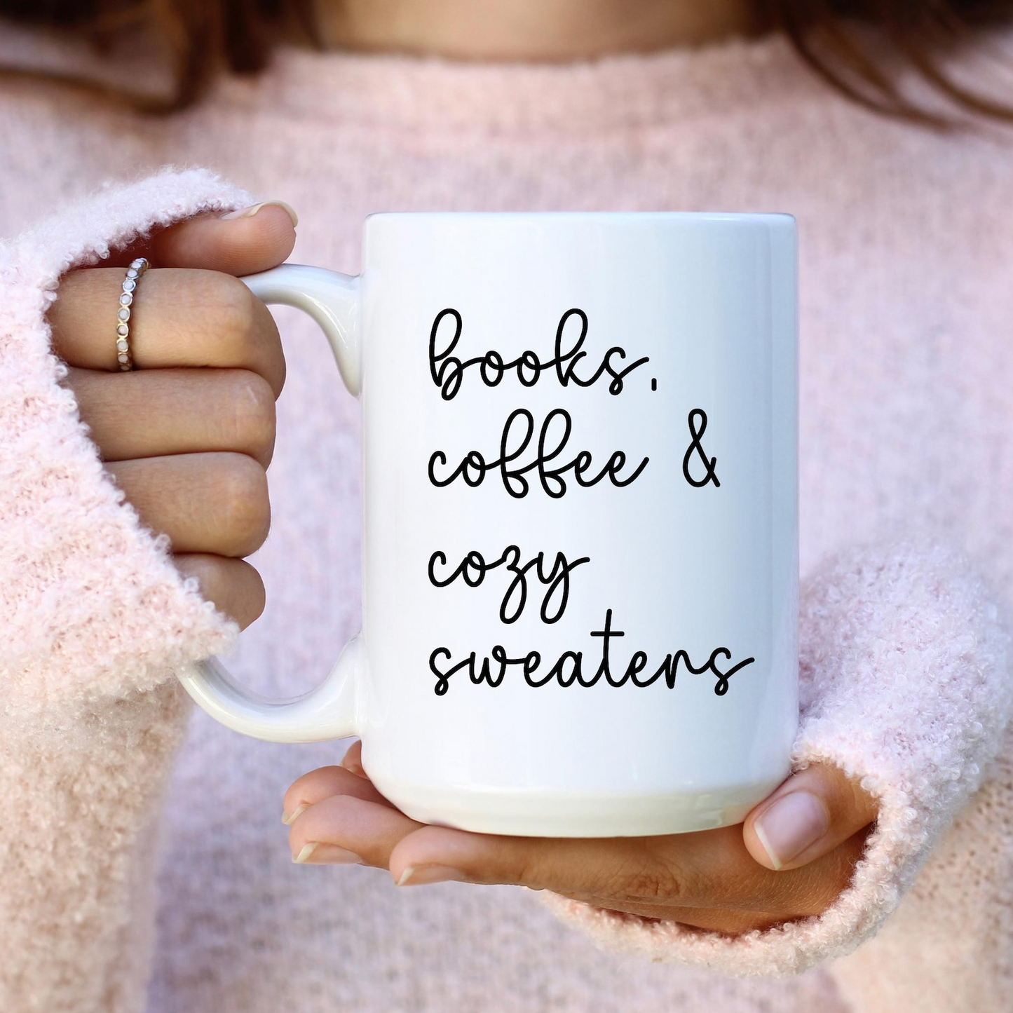 Books Coffee & Cozy Sweaters Mug