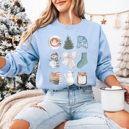 Cozy Winter Sweatshirt For Book Lovers