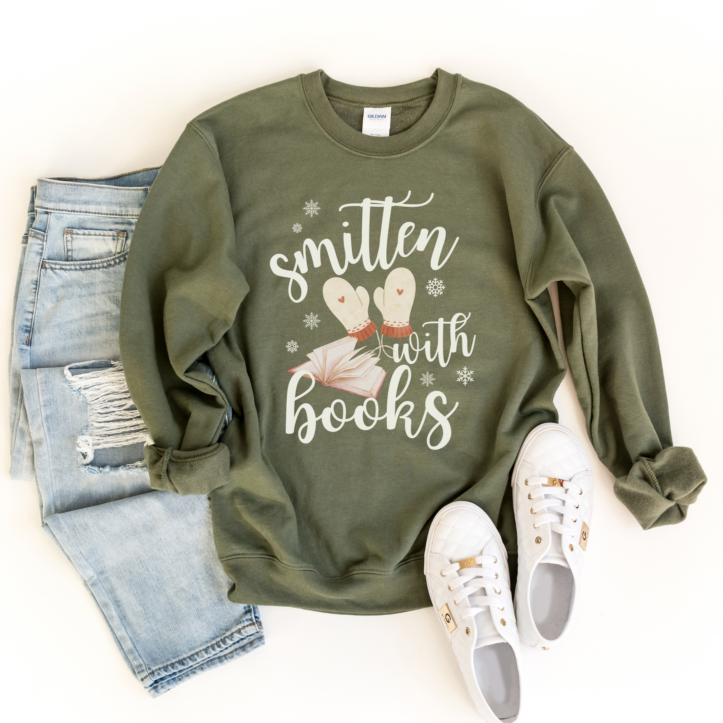 Smitten With Books Sweatshirt