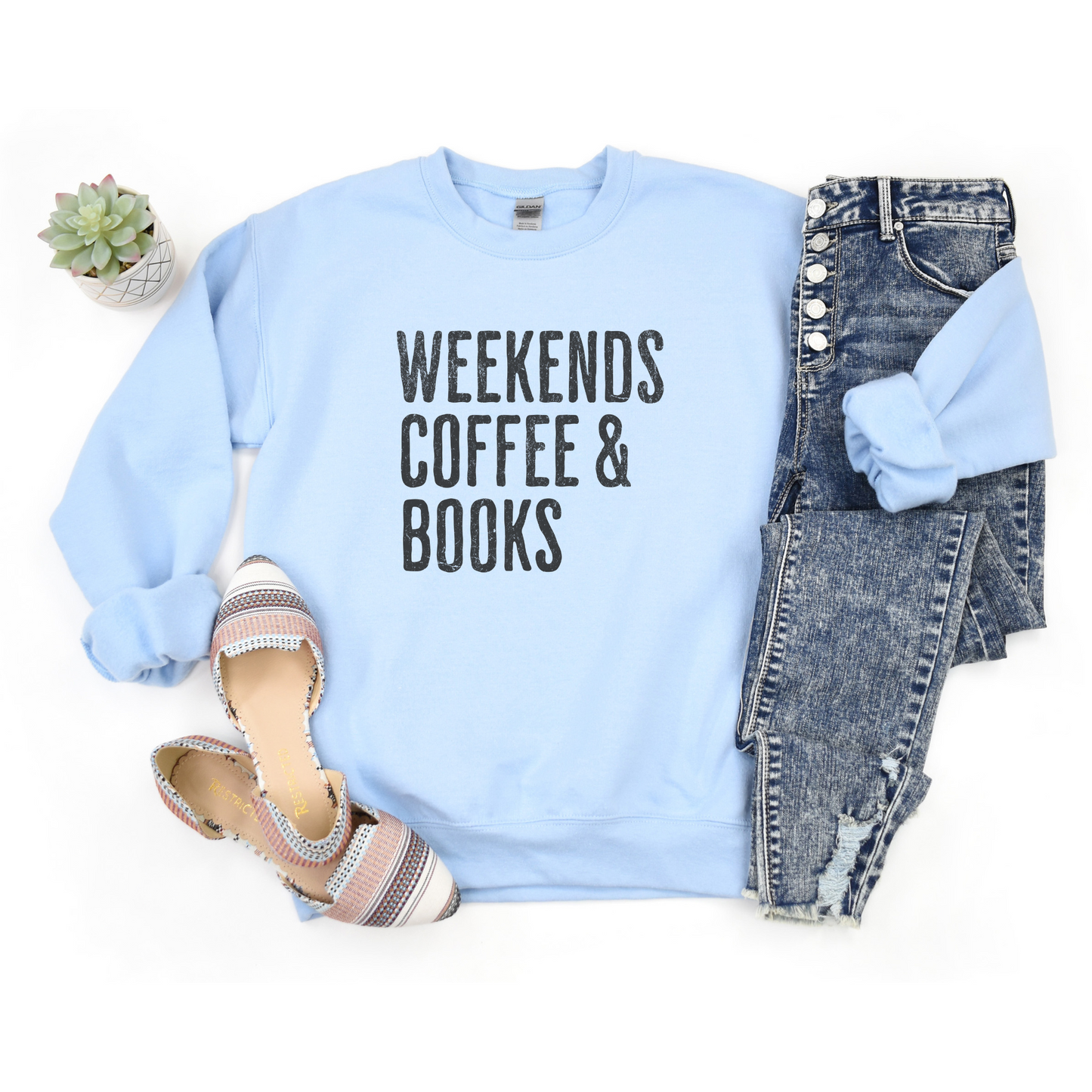 Weekends Coffee & Books Sweatshirt