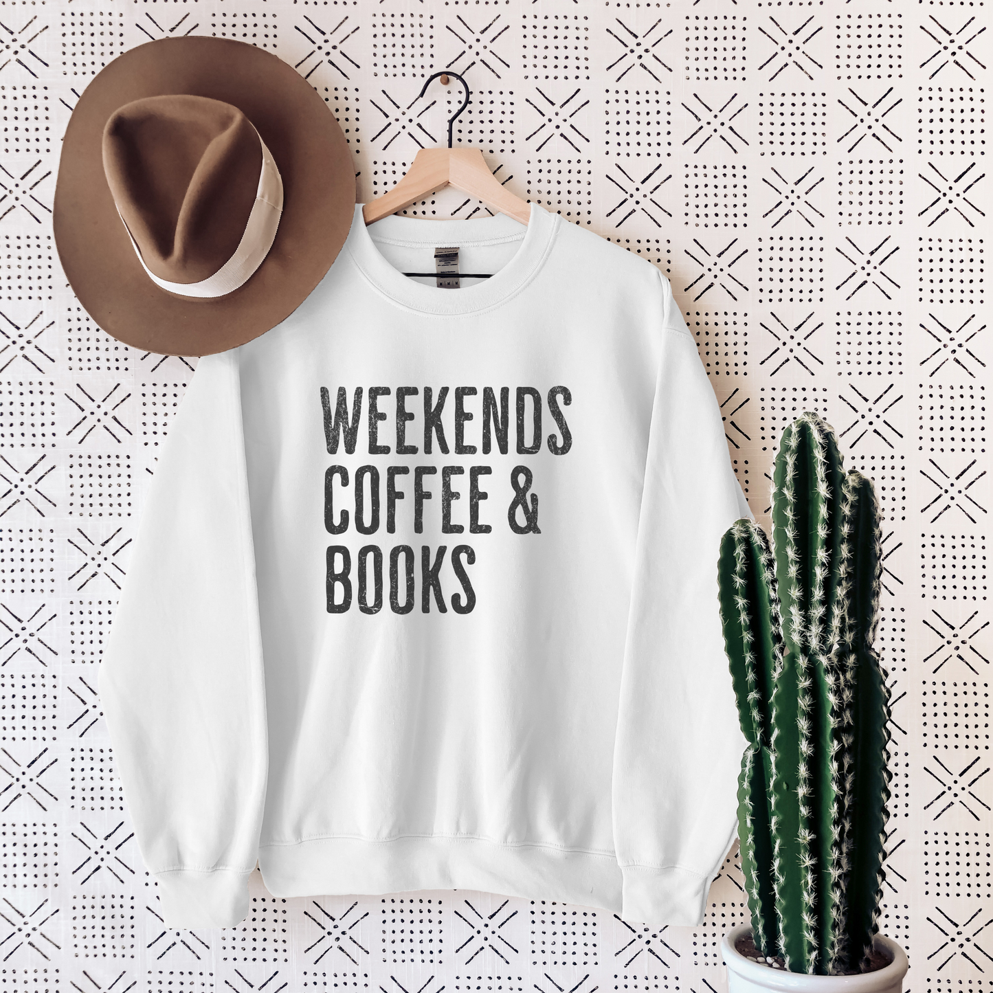 Weekends Coffee & Books Sweatshirt