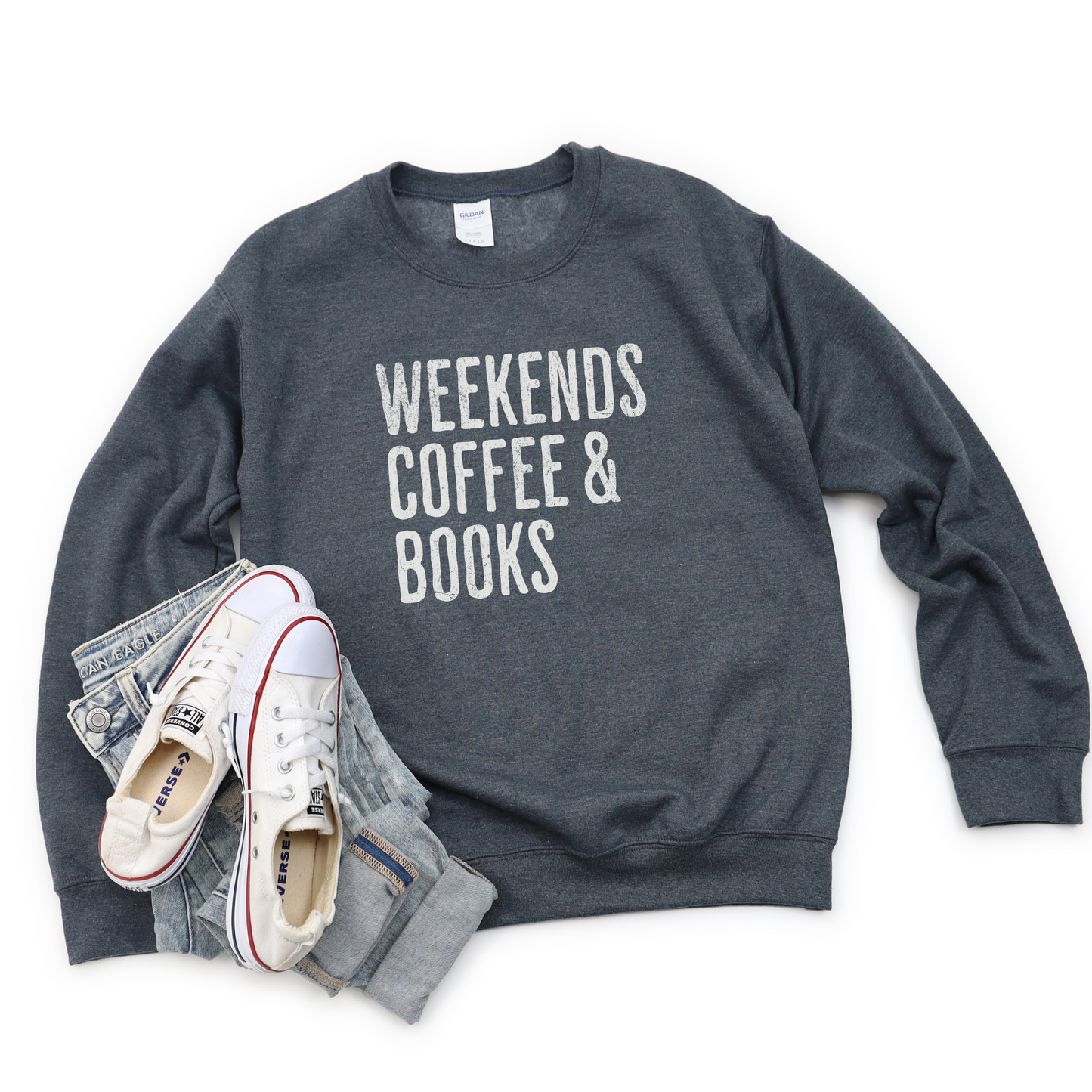 Weekends Coffee & Books Sweatshirt