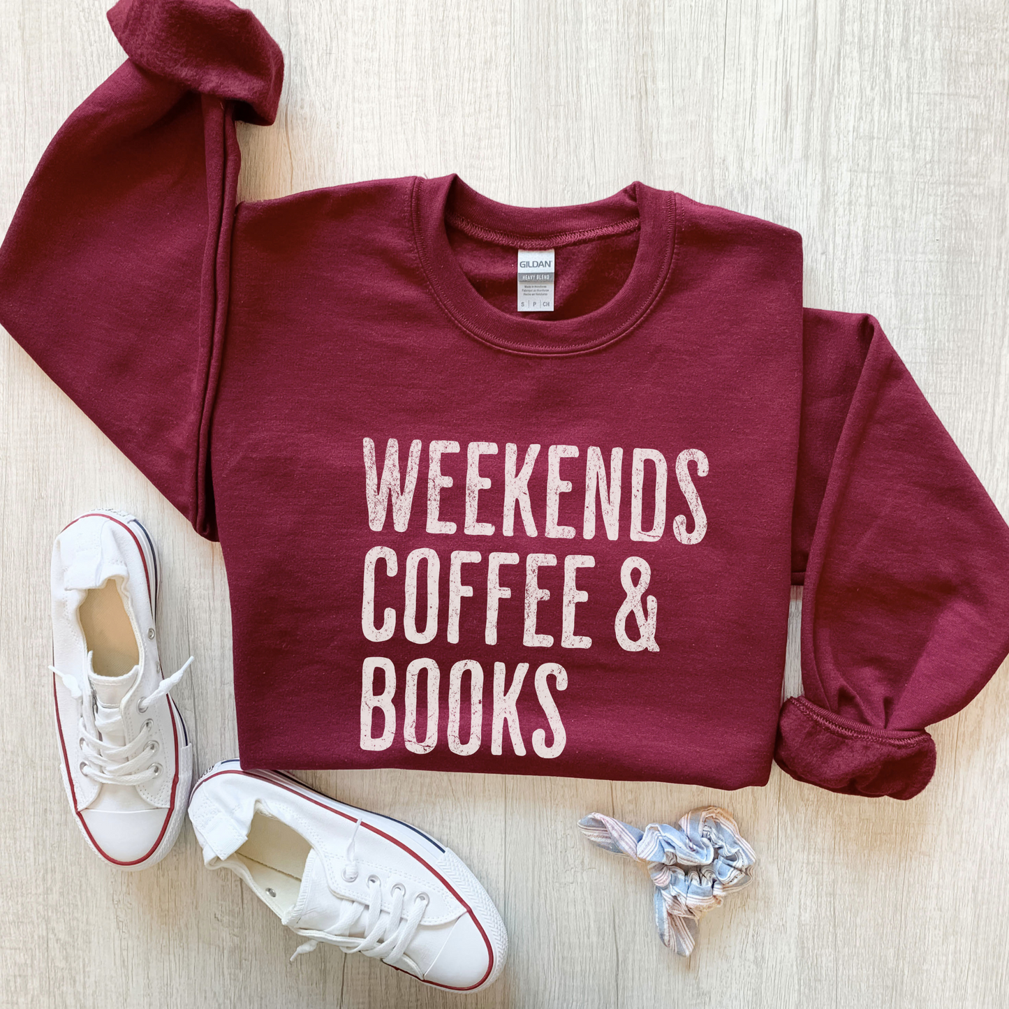 Weekends Coffee & Books Sweatshirt